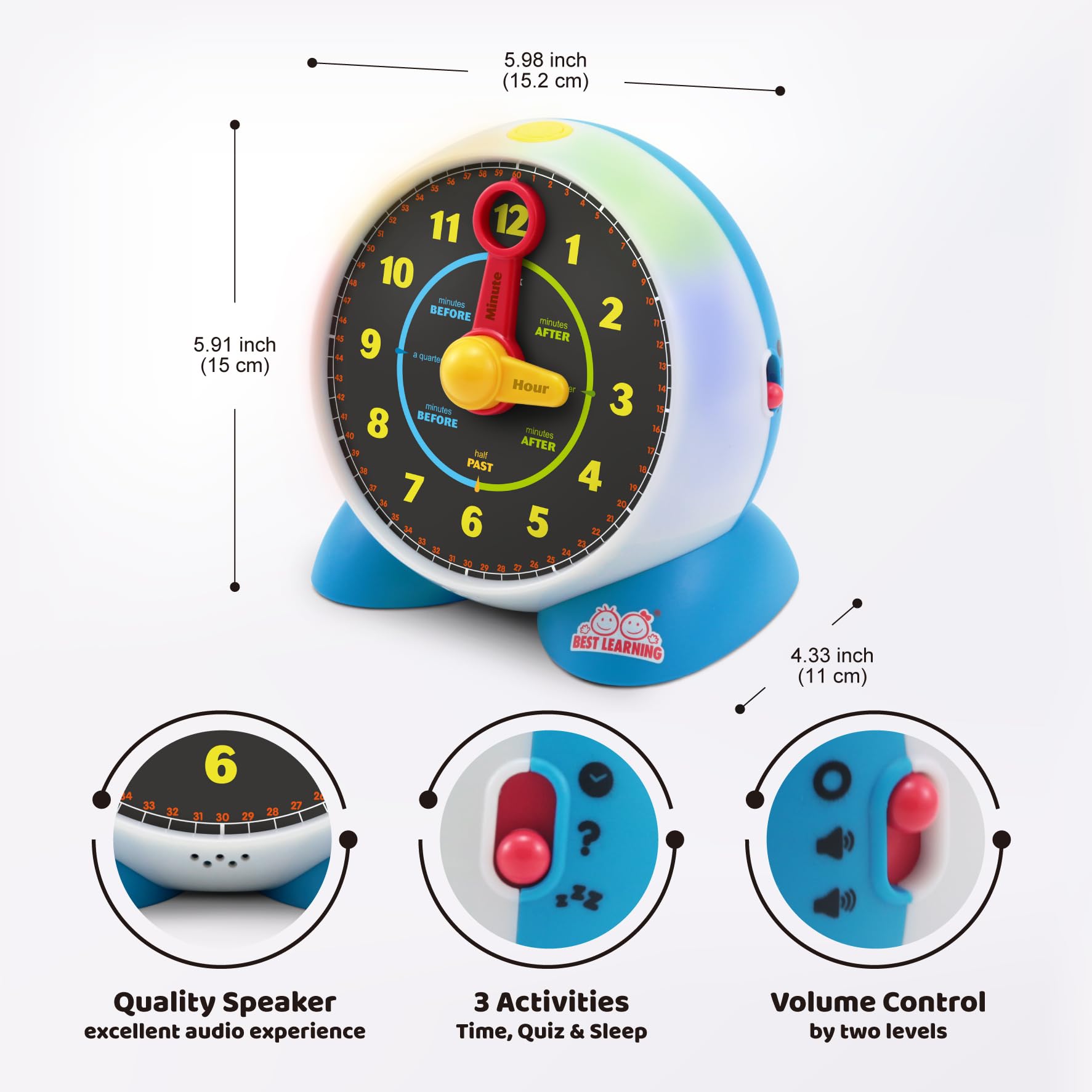 alking Learning Clock for Kids